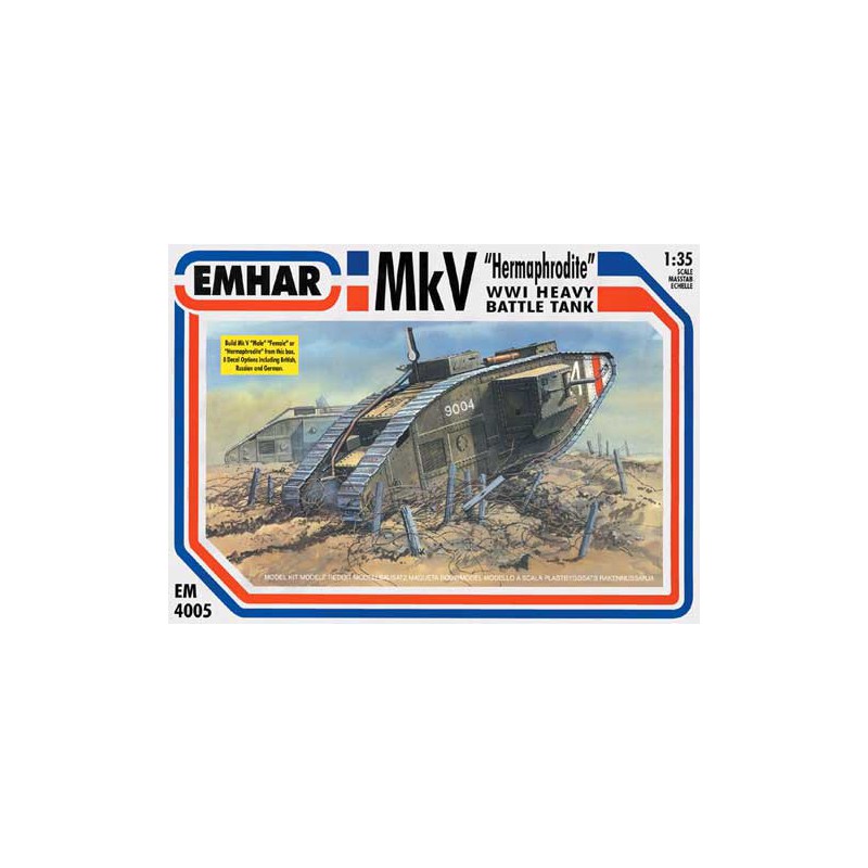 MKV tank inc "male female" and herma1/35 plastic tank model | Scientific-MHD