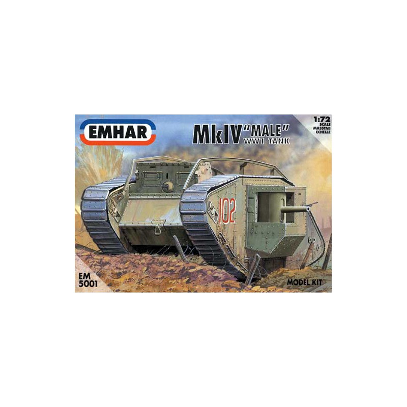 MKIV plastic model "male" wwi tank1/72 | Scientific-MHD