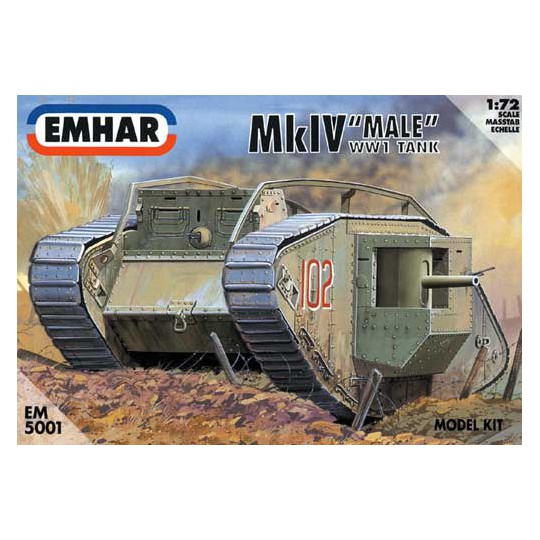 MKIV plastic model "male" wwi tank1/72 MKIV plastic model "male" wwi tank1/72 | Scientific-MHD