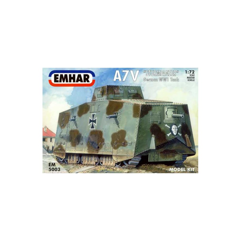 A7V German plastic tank model wwi tank1/72 | Scientific-MHD