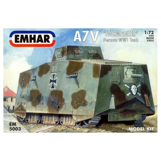A7V German plastic tank model wwi tank1/72 | Scientific-MHD