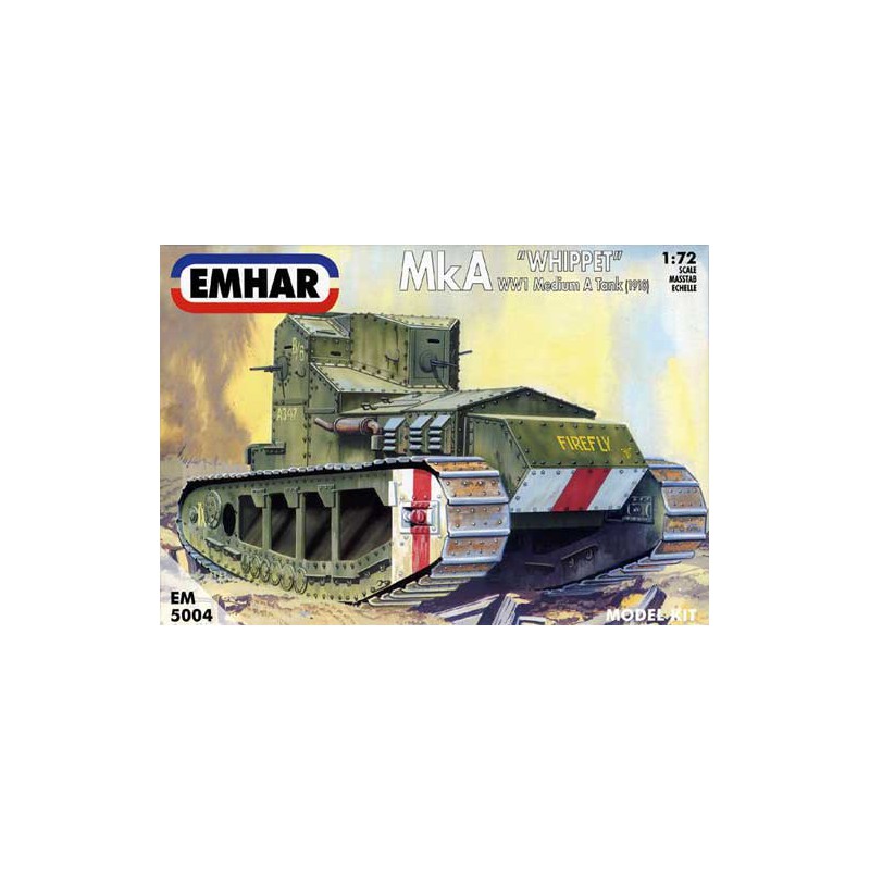 WWI Medium plastic model a "whippet" tank 1/72 | Scientific-MHD