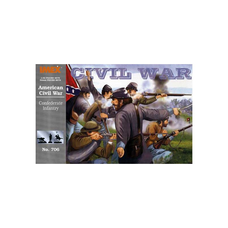 US figurine Confederate Infantry1/32 | Scientific-MHD