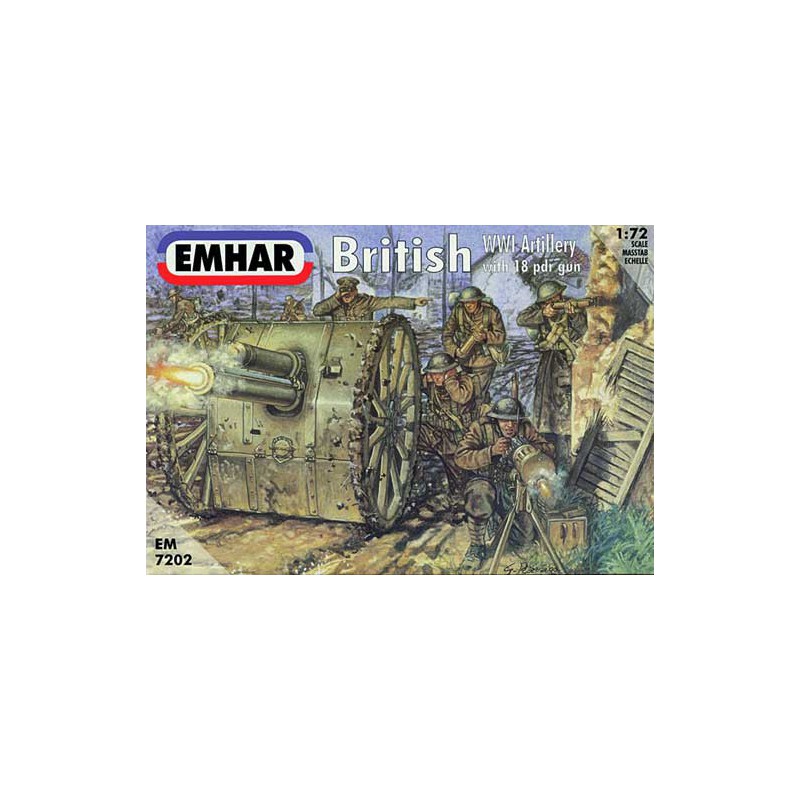 British artillery figurine and Canon wwi1/72 | Scientific-MHD