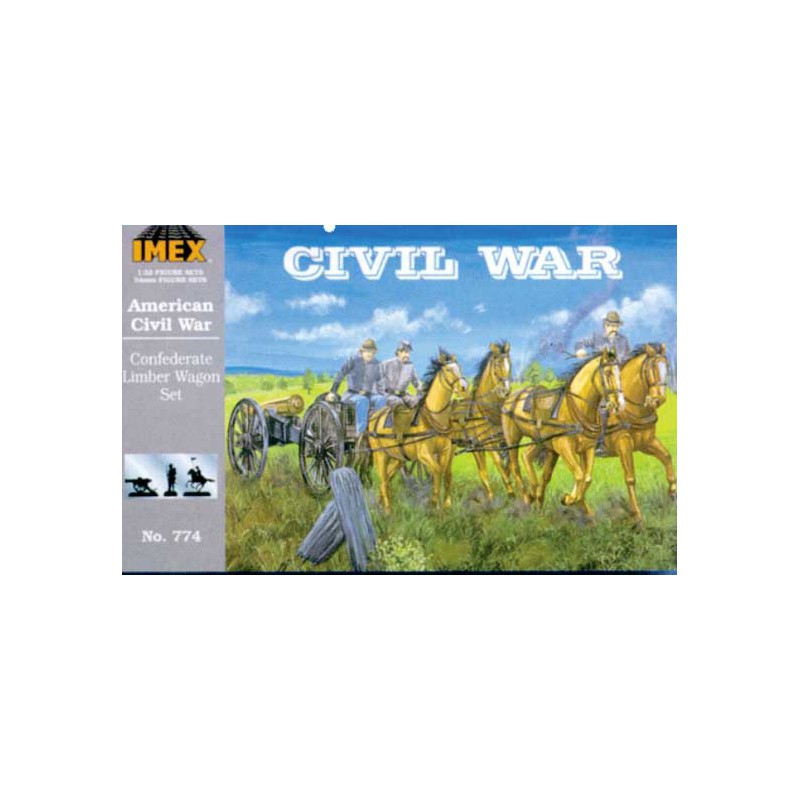 US figurine Confederate Limber Wagon1/32 | Scientific-MHD