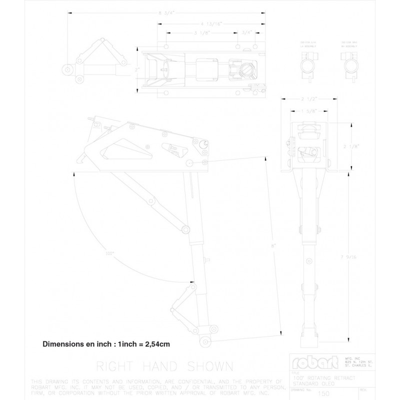 Embedded accessory train fittings Bi -Jambes rotary - 1/5 | Scientific-MHD