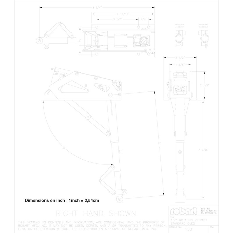 Embedded accessory train fittings Bi -Jambes rotary - 1/5 | Scientific-MHD