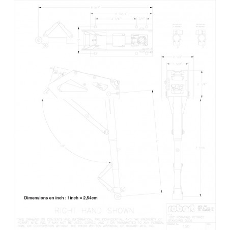 Embedded accessory train fittings Bi -Jambes rotary - 1/5 | Scientific-MHD