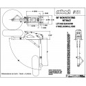 Embedded accessory Return Bi -legs tire tire 9 to 20kg - 90 ° - 203mm | Scientific-MHD