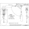 Embedded accessory Return Bi -legs tire tire 9 to 20kg - 90 ° - 279mm | Scientific-MHD