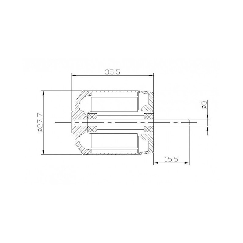 Electric motor radio controlled engine DM2220 KV1100 | Scientific-MHD