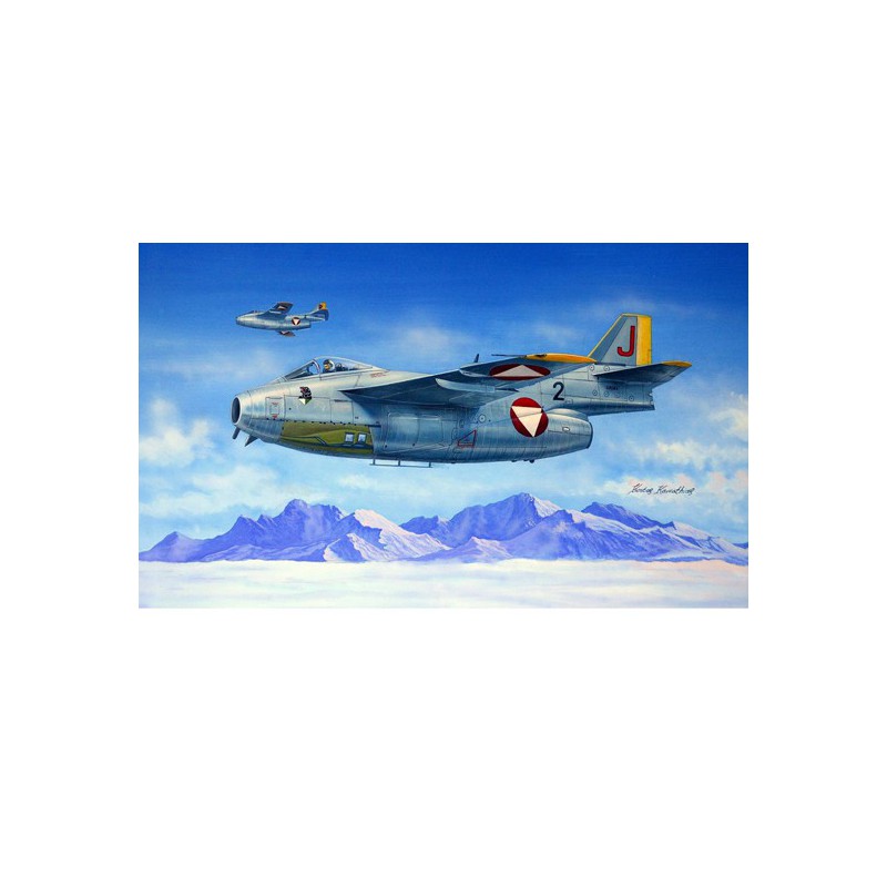 Plastic plane model J29F Flying Barl 1/48 | Scientific-MHD