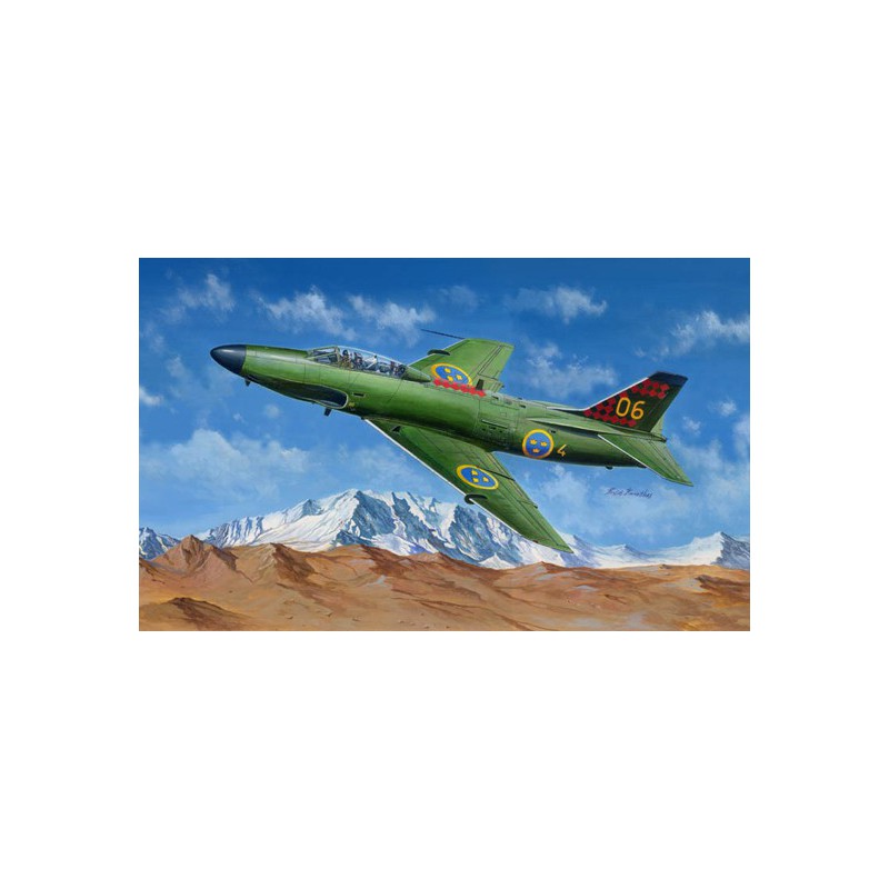 SAAB J-32B/E Lansen plastic plane model 1/48 | Scientific-MHD