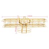 Wooden airplane model Wright Flyer 500mm Kit | Scientific-MHD