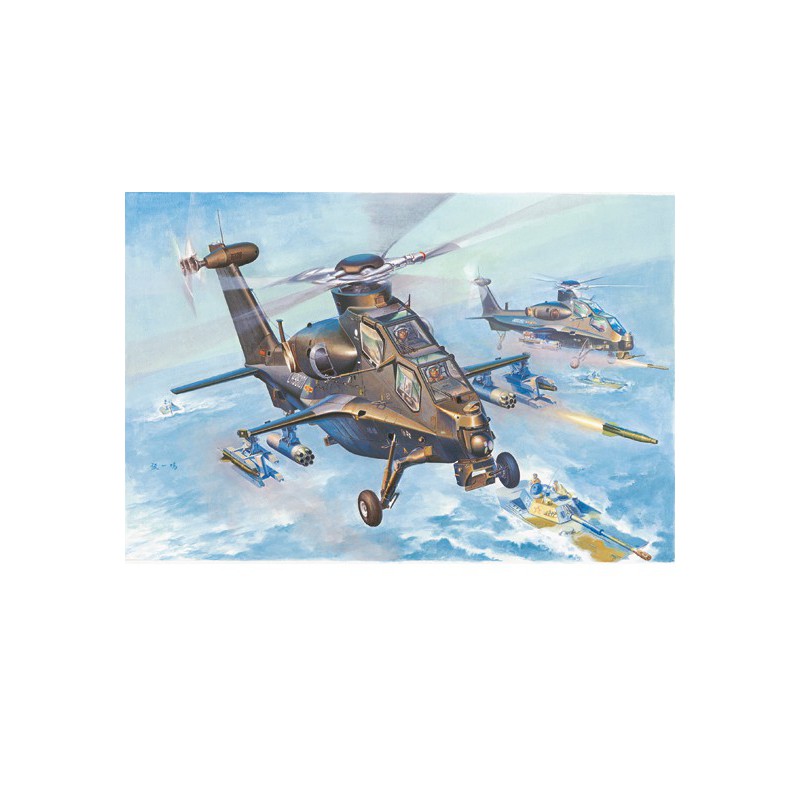 Plastic helicopter model Wz-10 thunderbolt 1/72 | Scientific-MHD