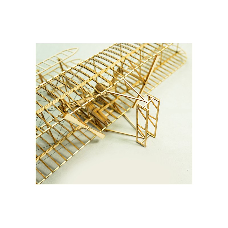 Wooden airplane model Wright Flyer 500mm Kit | Scientific-MHD
