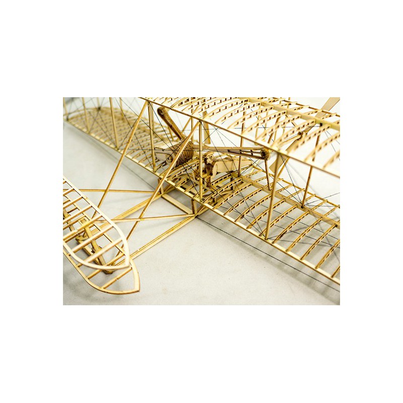 Wooden airplane model Wright Flyer 500mm Kit | Scientific-MHD