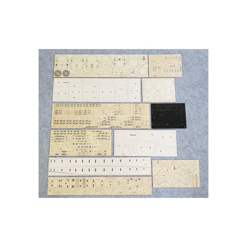 Wooden airplane model Albatros 500mm Kit | Scientific-MHD