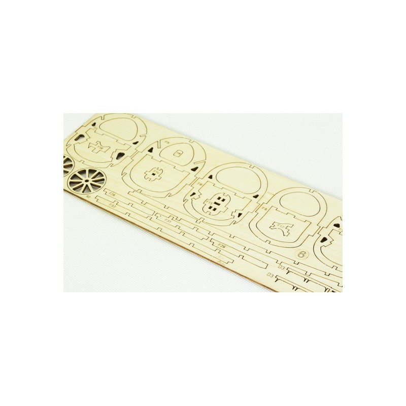 Wooden airplane model Albatros 500mm Kit | Scientific-MHD