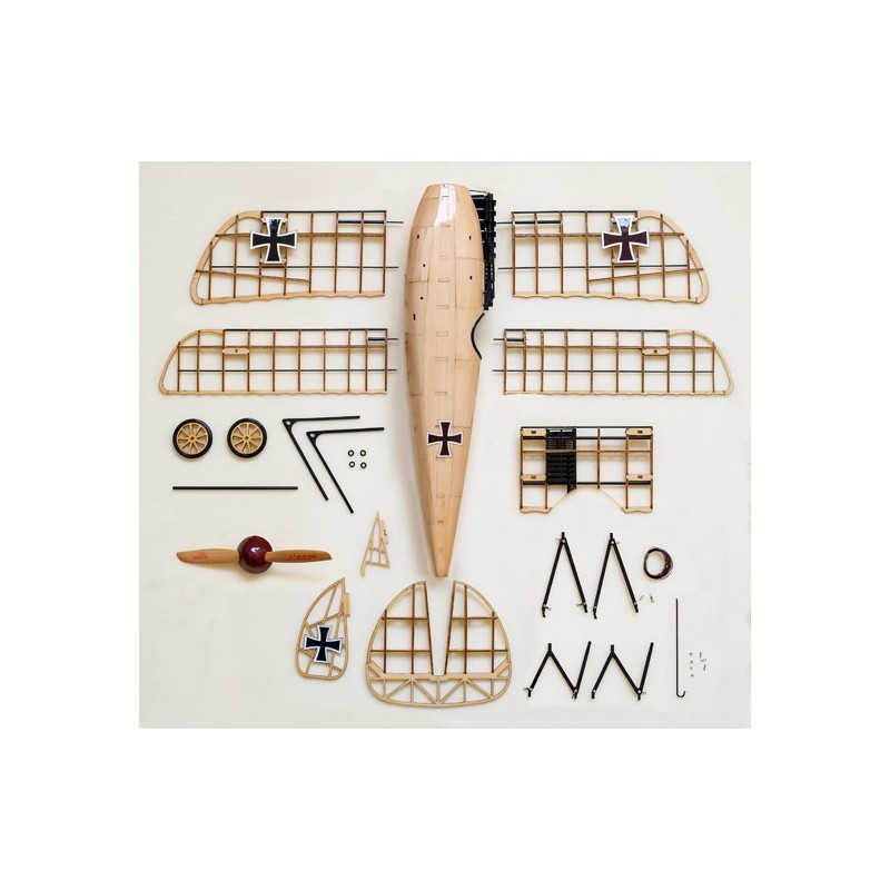 Wooden airplane model Albatros 500mm Kit | Scientific-MHD