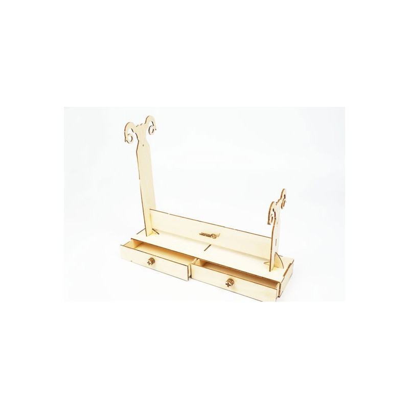 Terrain accessory stand of wood in wood to assemble | Scientific-MHD