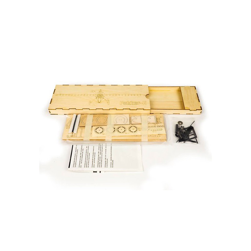 Fokker-E static wooden plane model in kit | Scientific-MHD