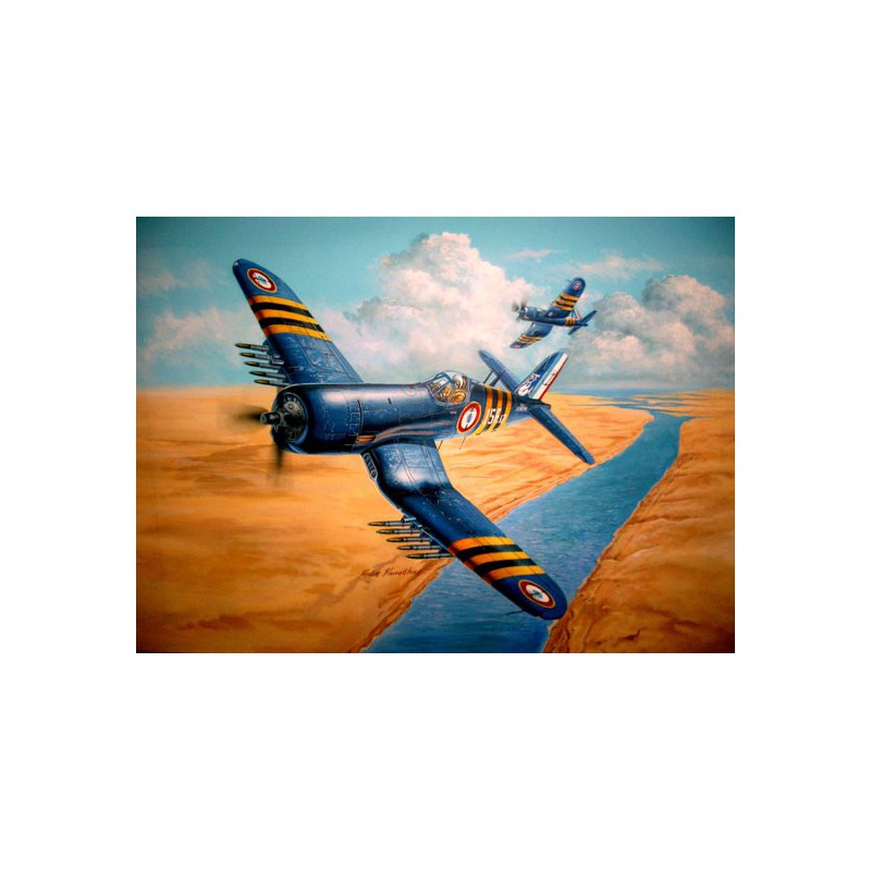 F4U-7 French Navy 1/48 plastic plane model | Scientific-MHD