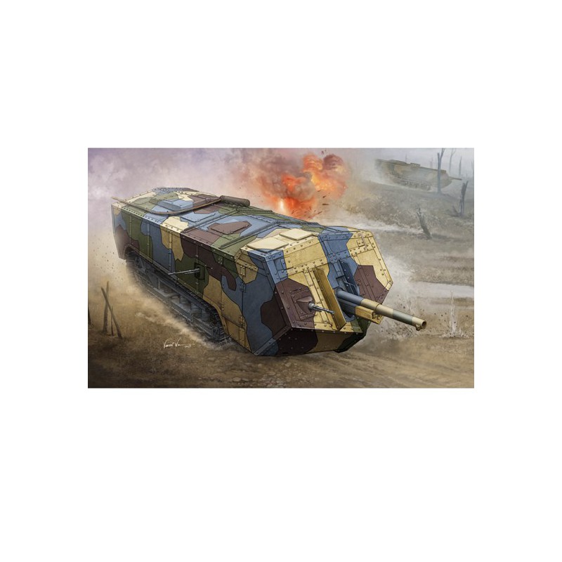 Saint Chamond Medium 1/35 plastic plastic model | Scientific-MHD