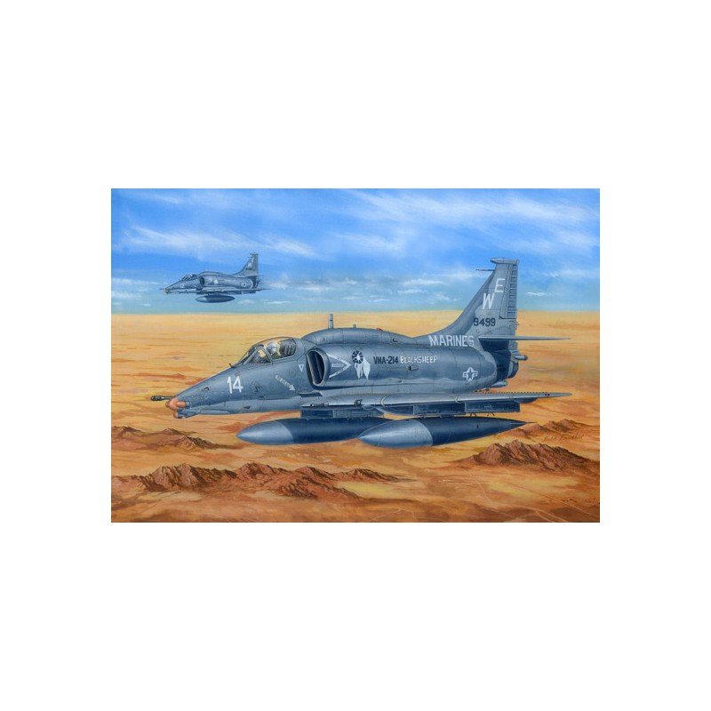 Plastic plane model A_4M Skyhawk 1/48 | Scientific-MHD