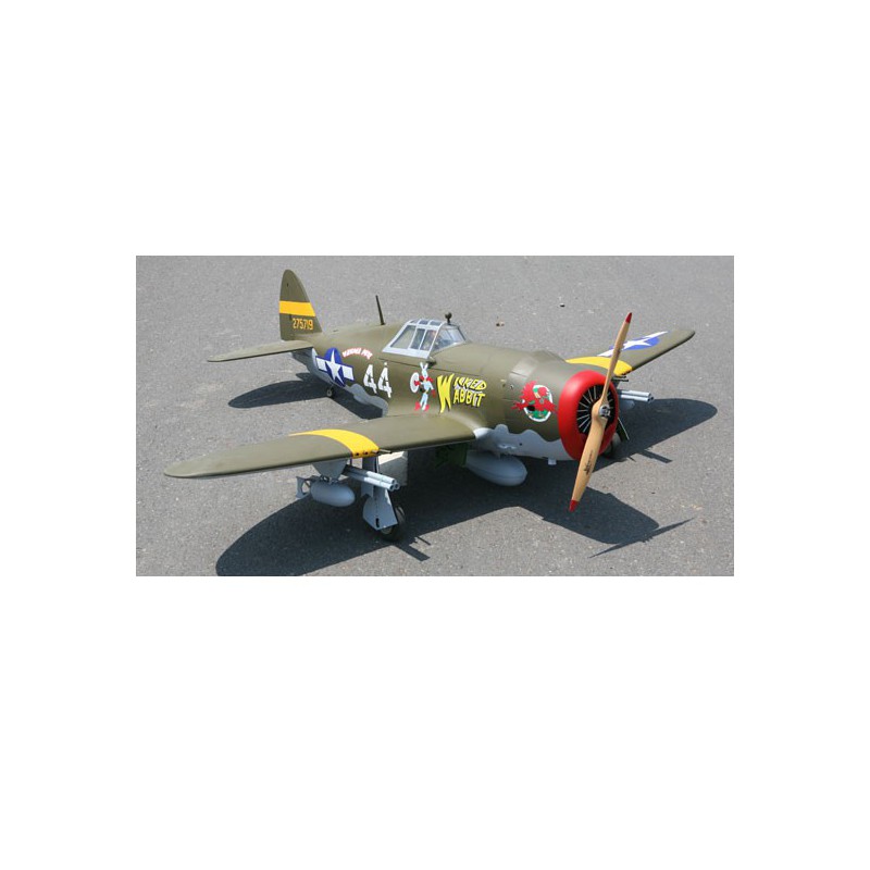 Radio thermal airplane P-47 Wicked Rabbit 50-61cc/EP ARF + Electoral train. | Scientific-MHD