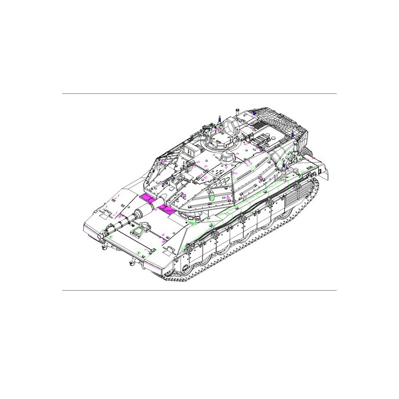 Merkava MK IV 1/72 plastic tank model | Scientific-MHD