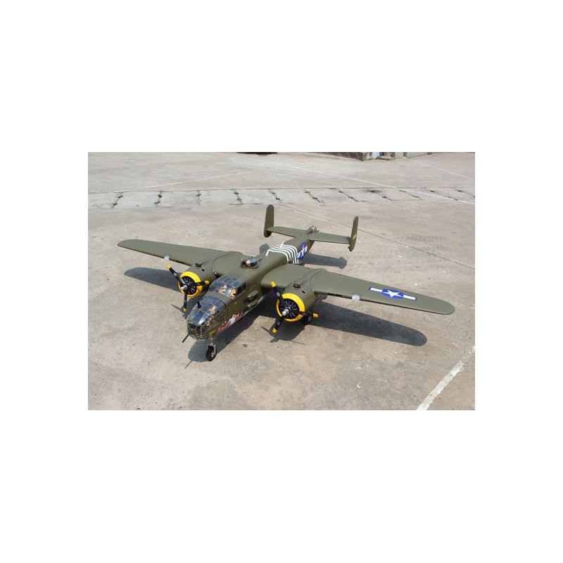 Radio-controlled thermal aircraft B-25 2x20cc ARF + ELECTRIC RETURN | Scientific-MHD