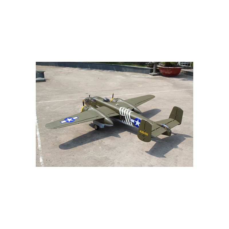 Radio-controlled thermal aircraft B-25 2x20cc ARF + ELECTRIC RETURN | Scientific-MHD