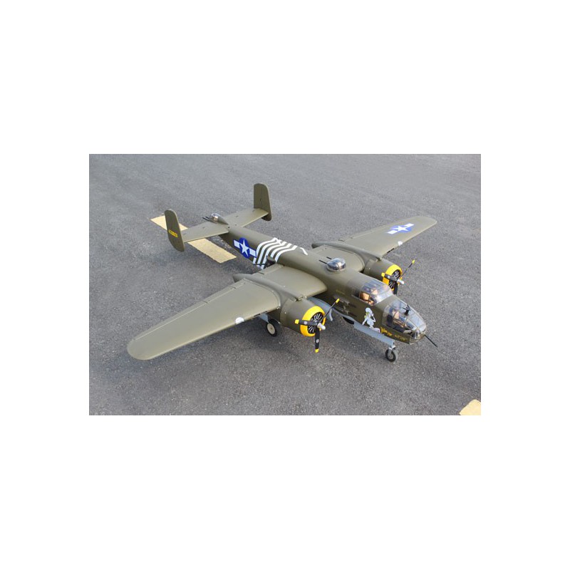 Radio-controlled thermal aircraft B-25 2x20cc ARF + ELECTRIC RETURN | Scientific-MHD