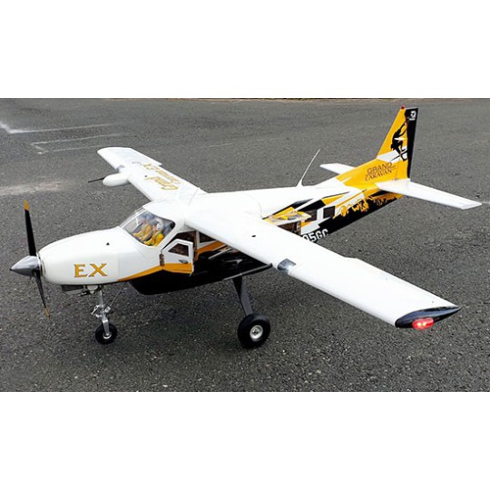 Radio-controlled thermal plane cessna large caravan ex 35-40cc yellow black Radio-controlled thermal plane cessna large caravan ex 35-40cc yellow black | Scientific-MHD