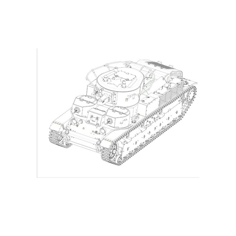SOVIET T-28 MEDIUM TANK 1/35 plastic plastic model | Scientific-MHD
