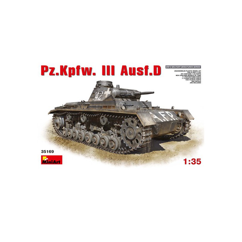 PZ.KPFW plastic tank model. III ausf.d 1/35 | Scientific-MHD