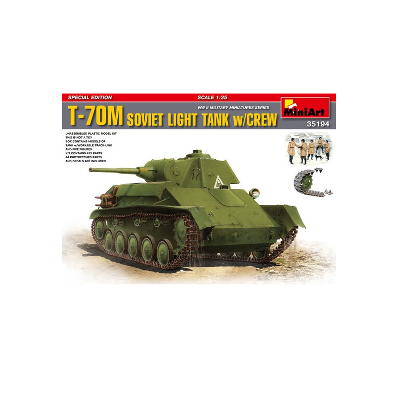 T-70M plastic tank model Special Edition 1/35 | Scientific-MHD