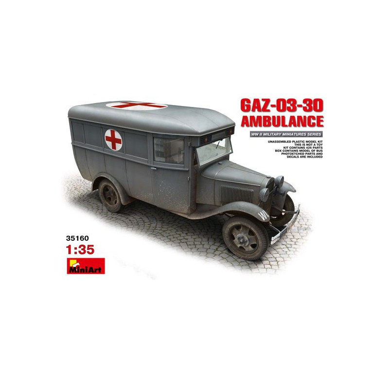 Gas plastic truck model 03 30 1/35 ambulance | Scientific-MHD