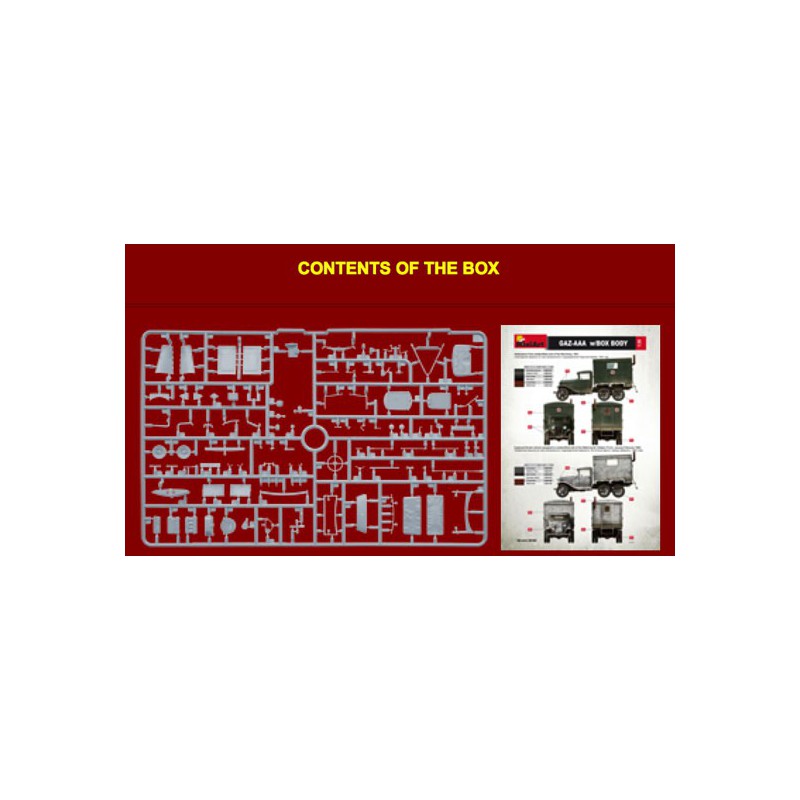 AAA gas plastic truck model + 1/35 shelter | Scientific-MHD