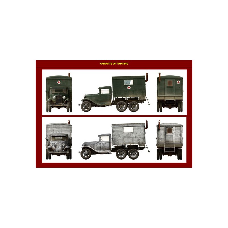 AAA gas plastic truck model + 1/35 shelter | Scientific-MHD