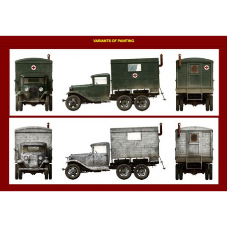 AAA gas plastic truck model + 1/35 shelter | Scientific-MHD