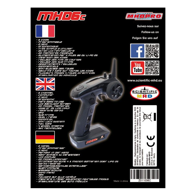 Set for MHD6C 2.4GHz techno MHD6C. SVC | Scientific-MHD