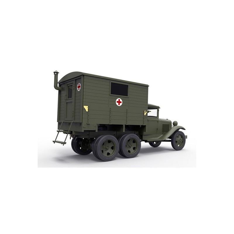 AAA gas plastic truck model + 1/35 shelter | Scientific-MHD