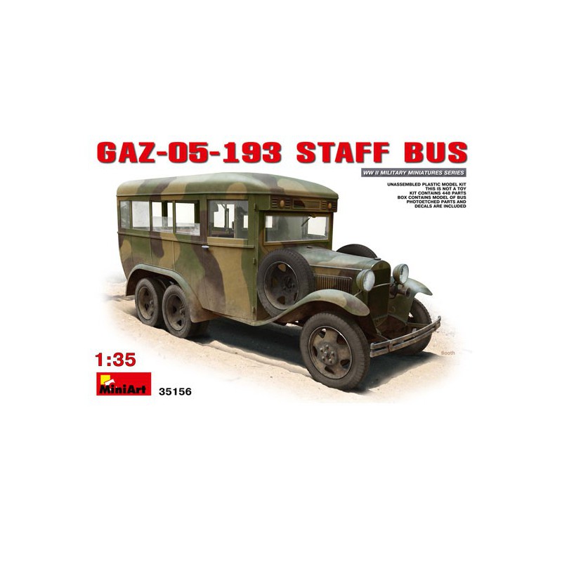 Gas plastic truck model 05 193 Staff bus 1/35 | Scientific-MHD