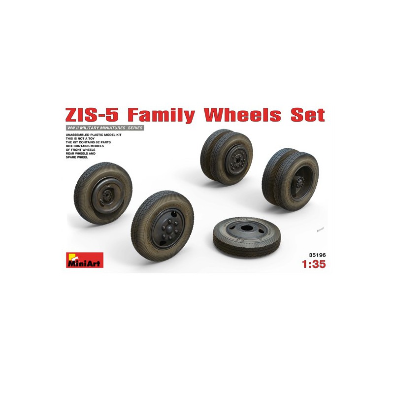 Plastic tank model Zis-5 1/35 wheels | Scientific-MHD