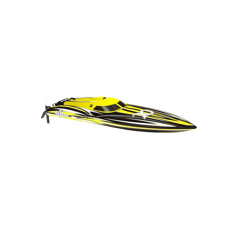 Alpha BL 1M RTS Radiochered Electric Boat yellow / MHD3S | Scientific-MHD