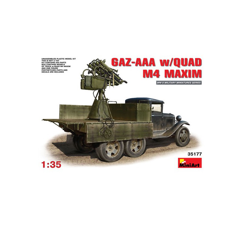 Gazzaa + quad M4 maxim 1/35 plastic plastic model | Scientific-MHD
