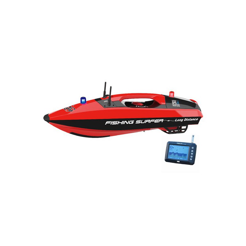 Builder for radio -controlled boat Boat Boat Fishing Surfer + TF300 echrosurer | Scientific-MHD