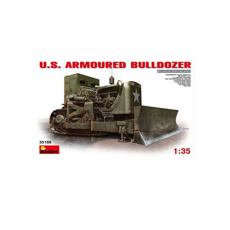 US plastic truck model 1/35 armed bulldozer | Scientific-MHD